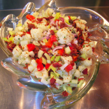 Alsatian Style Cauliflower Salad