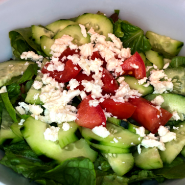 Greek Salad with Homemade Dressing