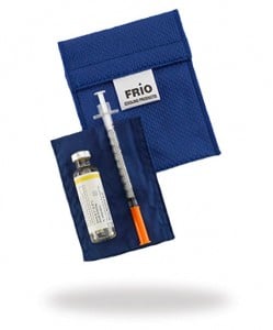 FRIO Portafoglio Refrigerante Per Insulina Duo Modern – Attivabile Con Acqua, Blu, Per Penne E Allergie