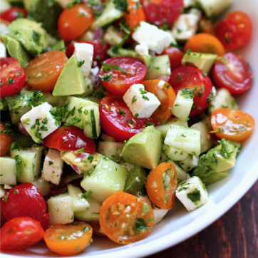 Cucumber Feta Avocado Salad